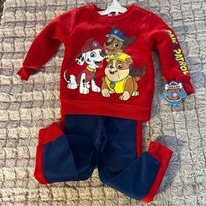 Paw Patrol Red and Navy Kids Outfit size 3T